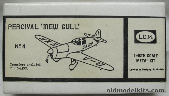 LDM 1/48 Percival Mew Gull, 4 plastic model kit